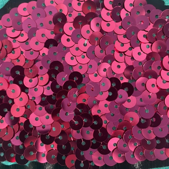 EUC New York and Company Soho jeans flamingo turquoise and pink V-neck T-shirt - Picture 4 of 4